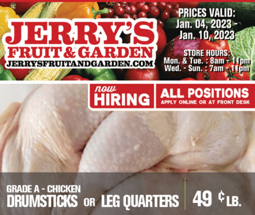 Chicago Area Good Deal Alert: 49¢ LB. Chicken Leg Quarters or Drumsticks