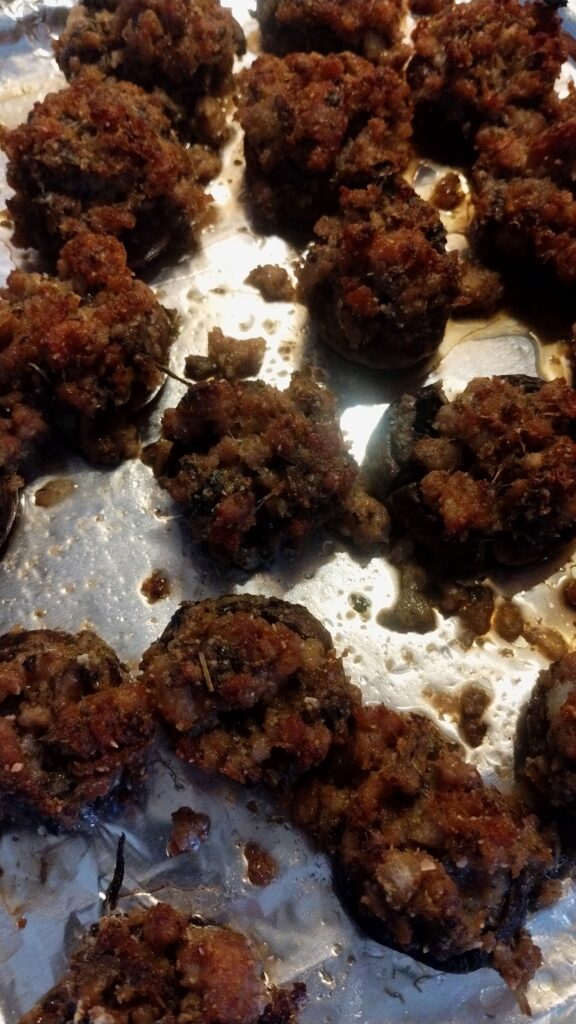 Kelly's Simple Sausage-Stuffed Mushrooms Recipe